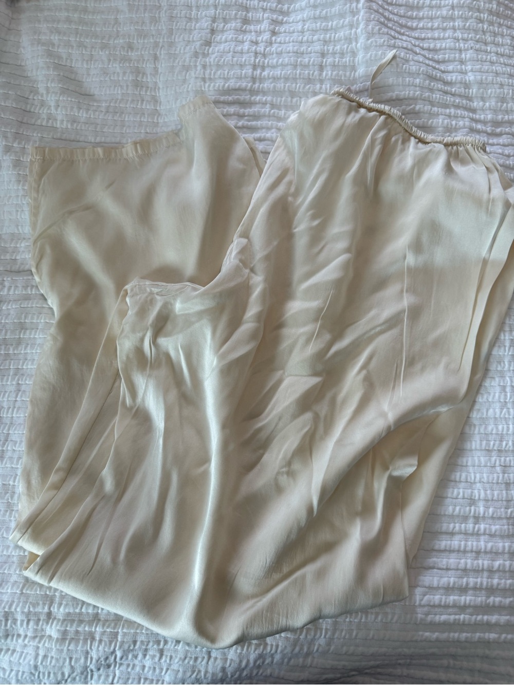 VS Silk Pants Elastic Drawstring waist EUC 1014